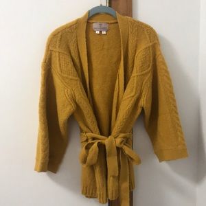 Women’s Small mustard cardigan from Anthropologie